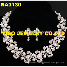 fashion layered crystal jewelry set